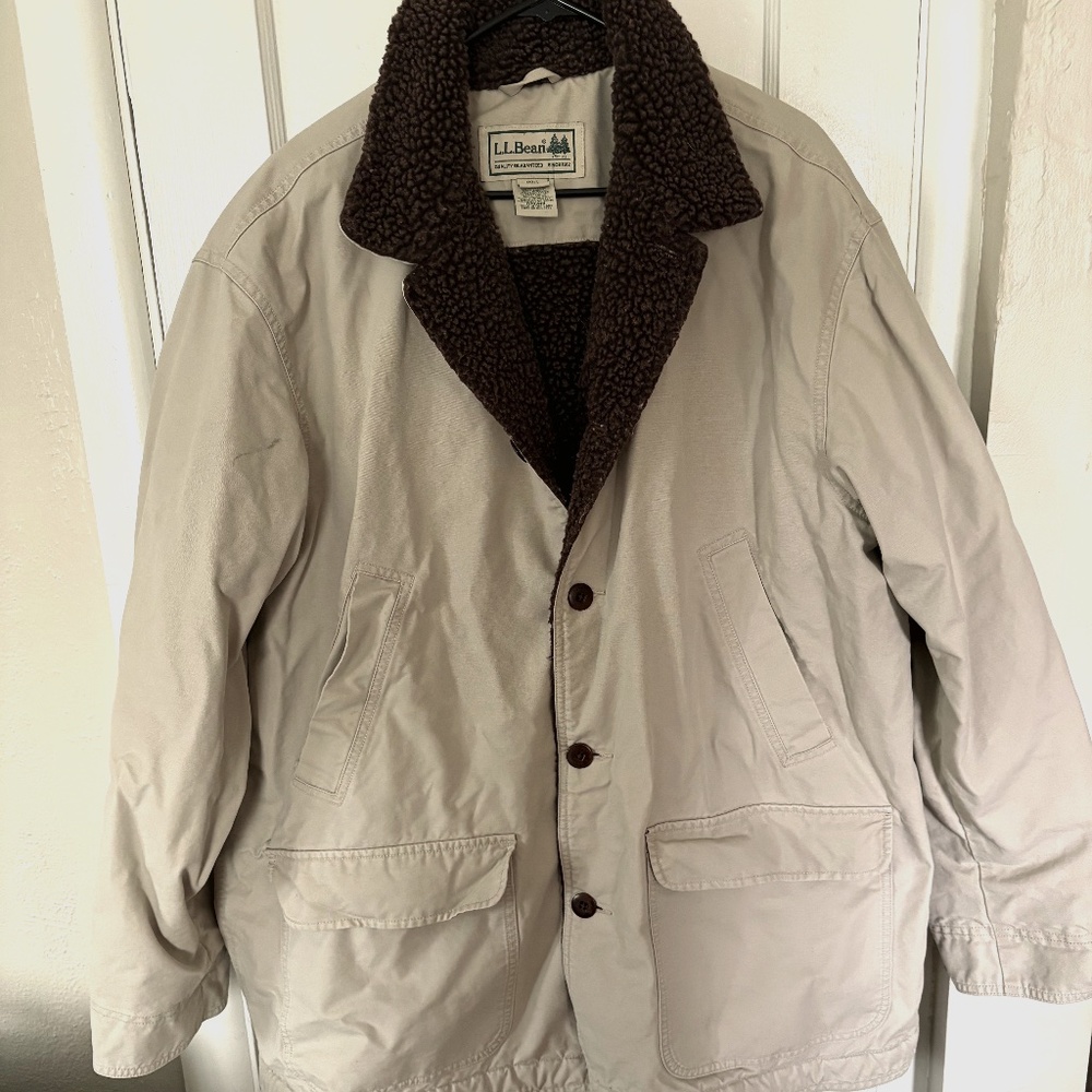 L.L. Bean Fleece Lined Barn Jacket